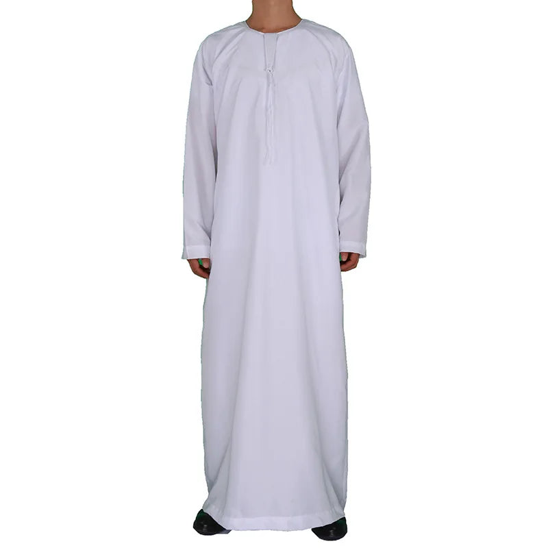 Men’s White Long-Sleeve Thobe