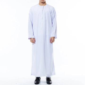 Men’s White Long-Sleeve Thobe
