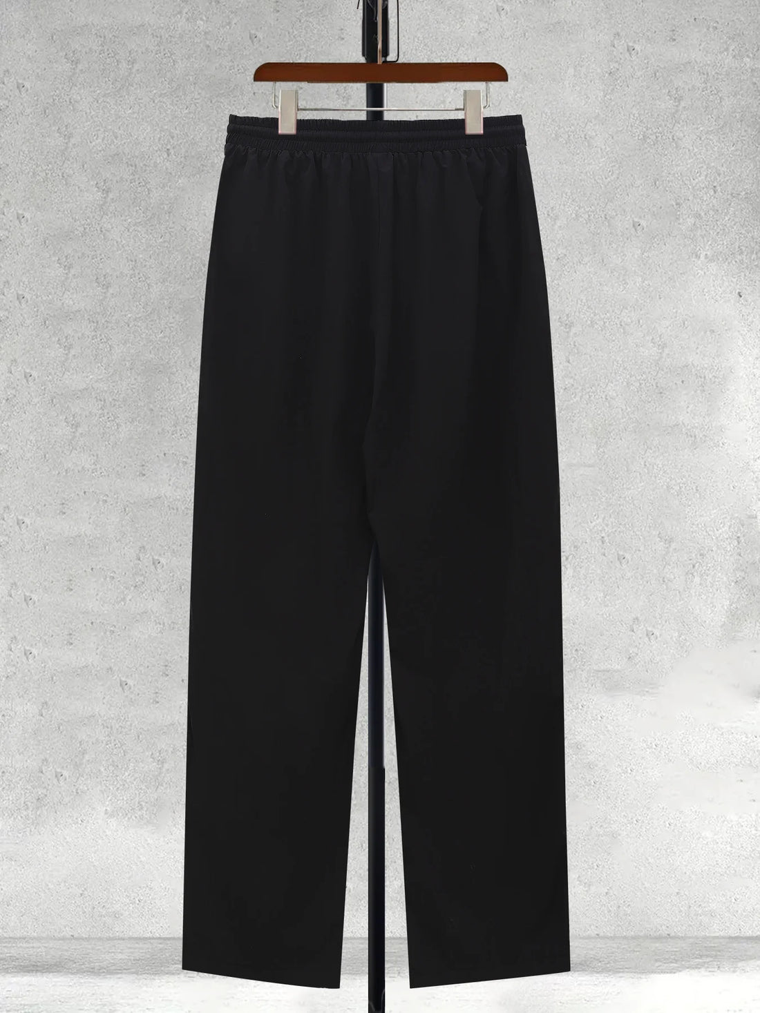 Men’s Wide-Leg Drawstring Trousers with Side Piping