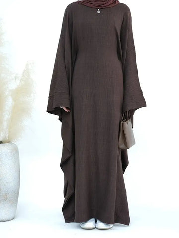 Plain Long-Sleeve Abaya