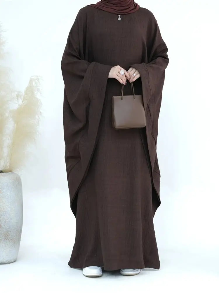 Plain Long-Sleeve Abaya