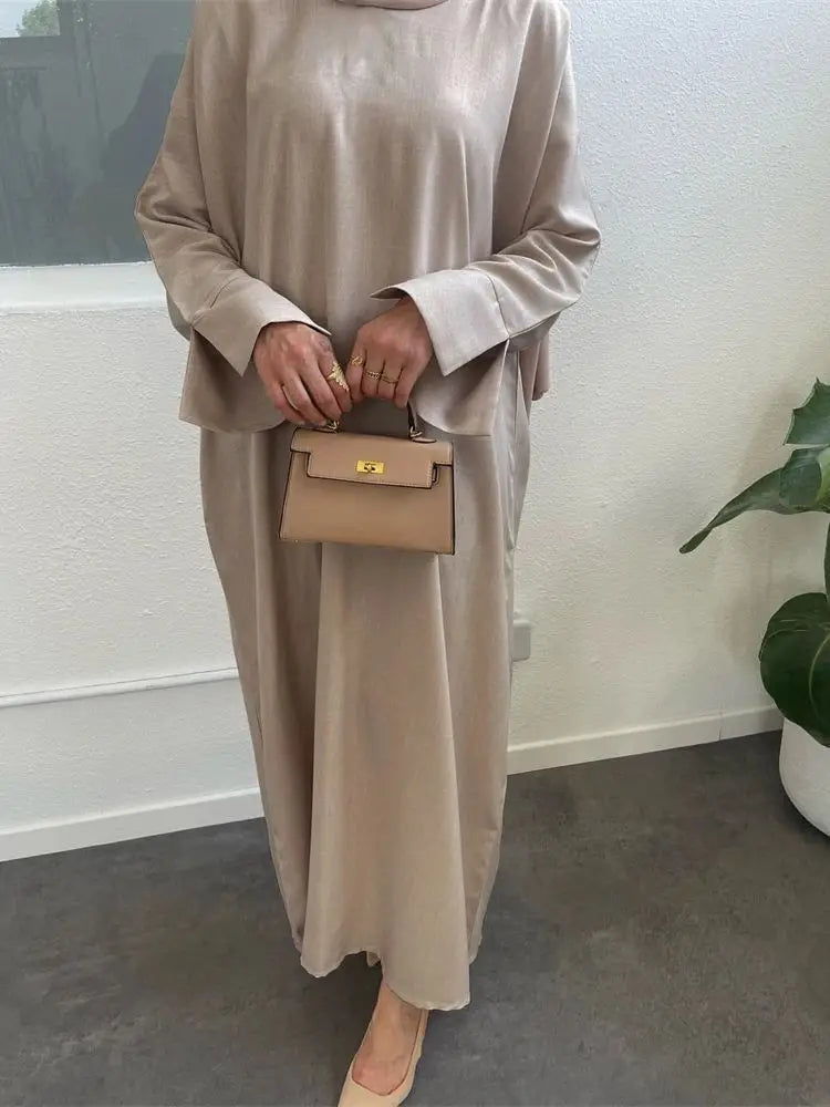 Textured Long-Sleeve Abaya