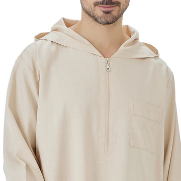 Men’s Long-Sleeve Hooded Thobe