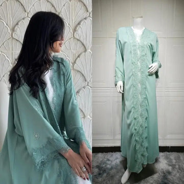 Women's Light Green Abaya