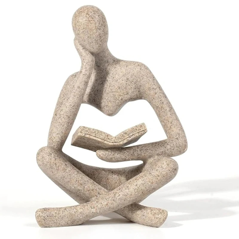 Abstract Thinker Resin Figurine