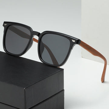 Polarized Wood-Grain Sunglasses