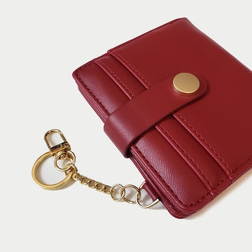 Compact Zipper Card Wallet