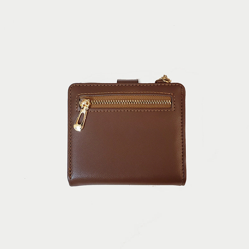 Compact Zipper Card Wallet