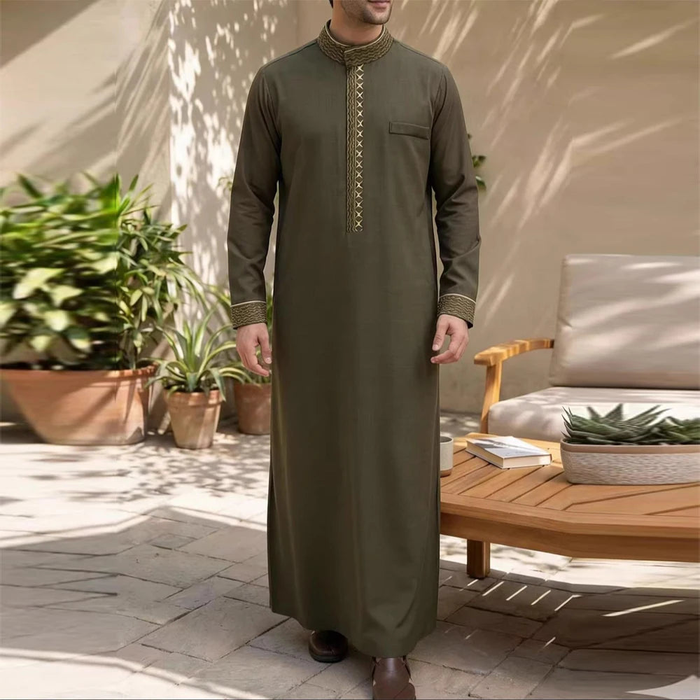 Classic Embroidered Thobe