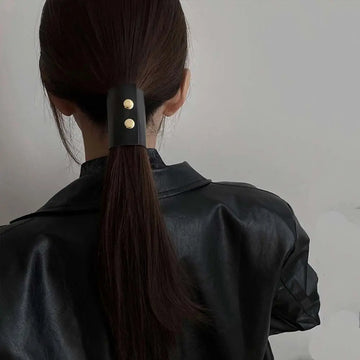 Leather Ponytail Holder