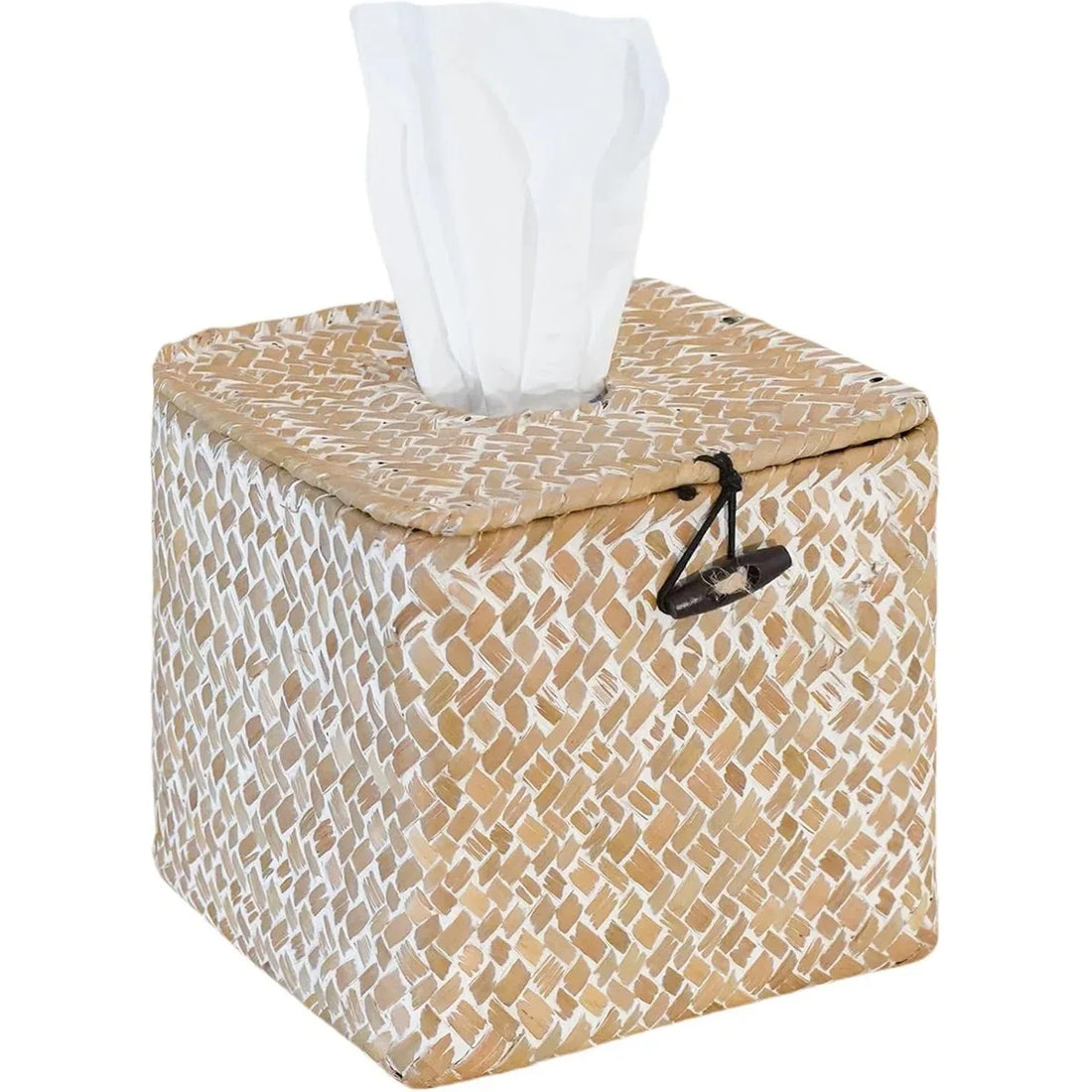 Handwoven Seagrass Tissue Box Cover