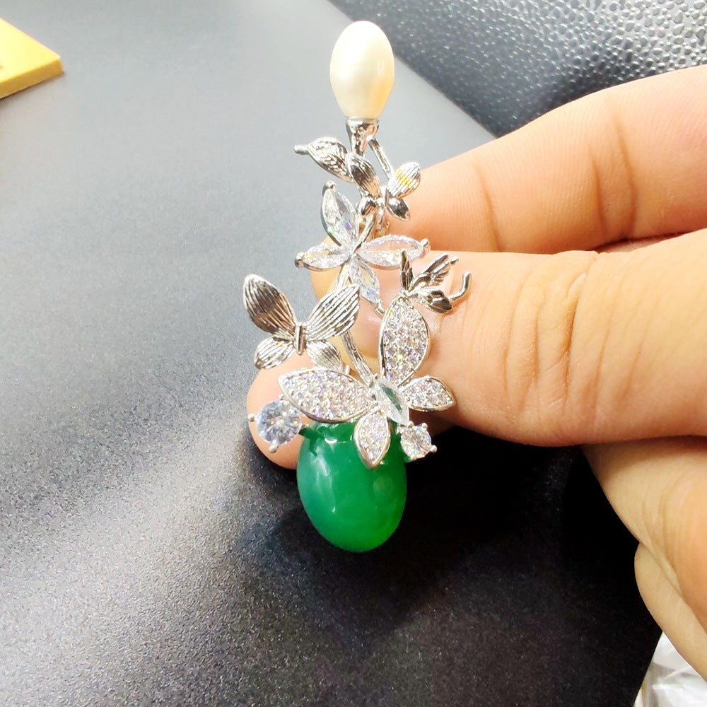 Silver Petal Brooch