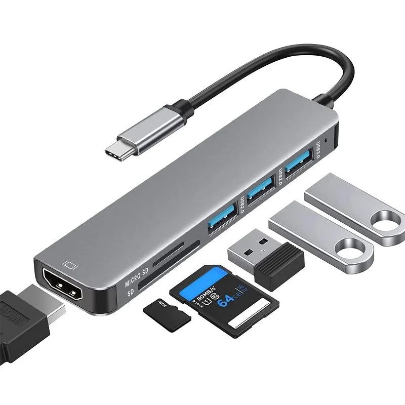 6-in-1 USB-C Hub