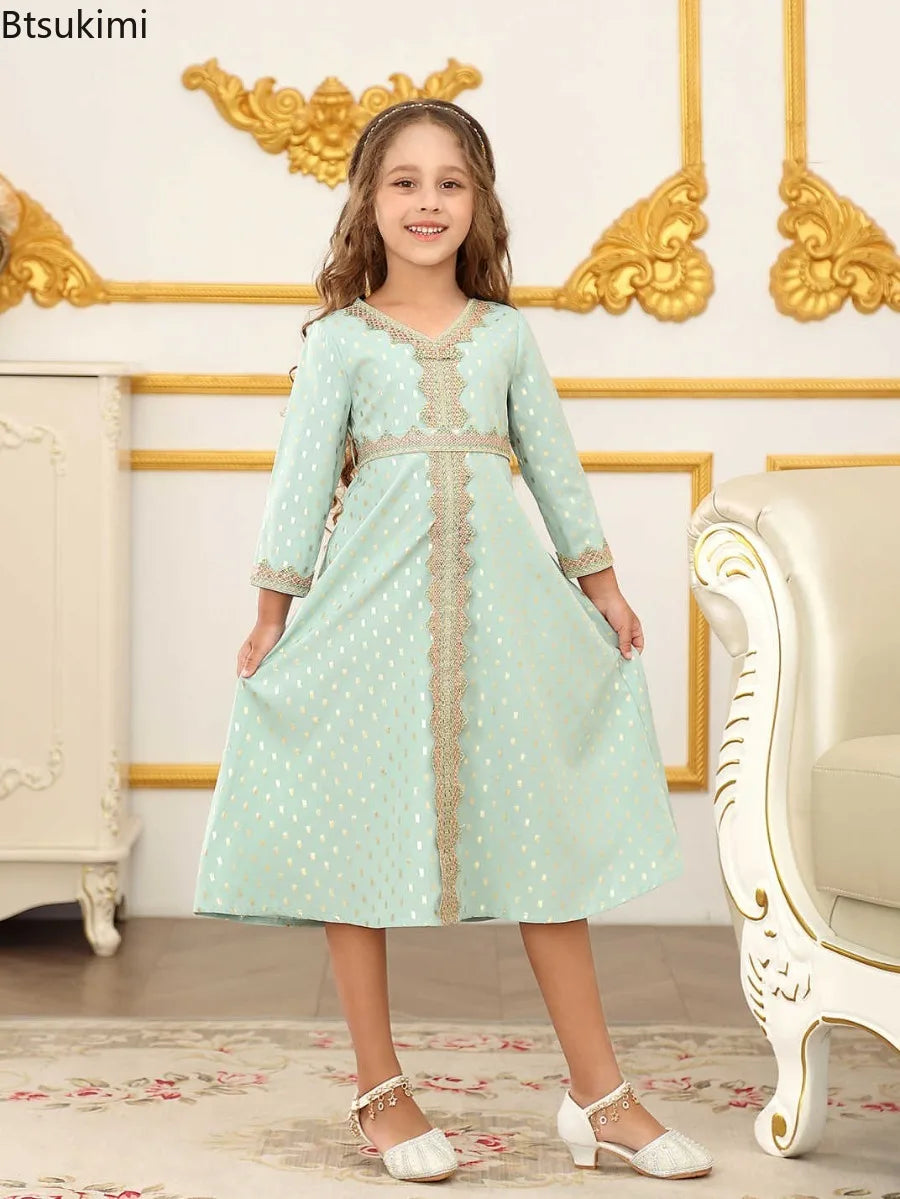 Girls’ Printed Abaya