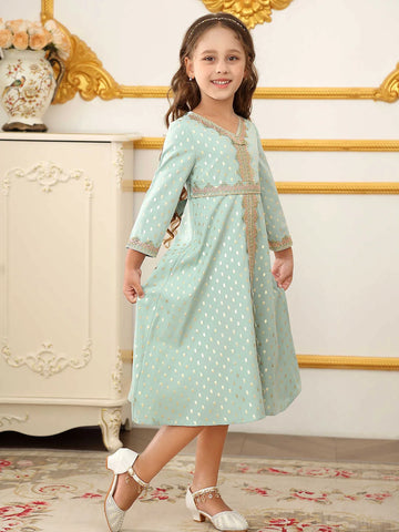 Girls’ Printed Abaya