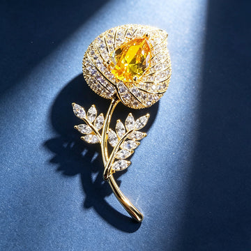 Golden Bloom Brooch