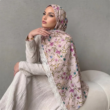 Floral Lace Hijab