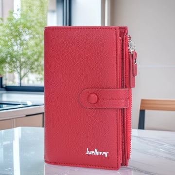 Litchi Textured Long Wallet