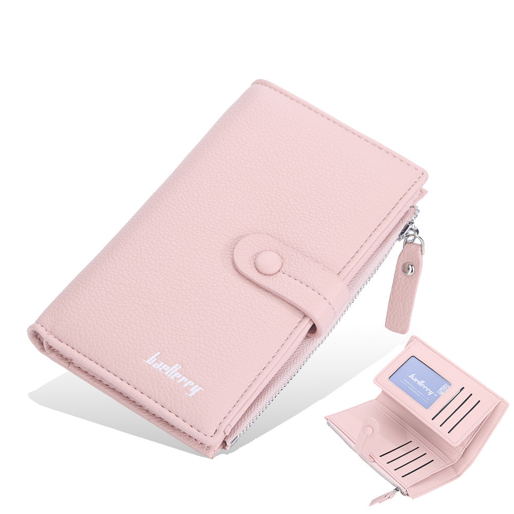 Litchi Textured Long Wallet