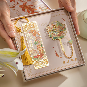 Koi Metal Bookmark Gift Set
