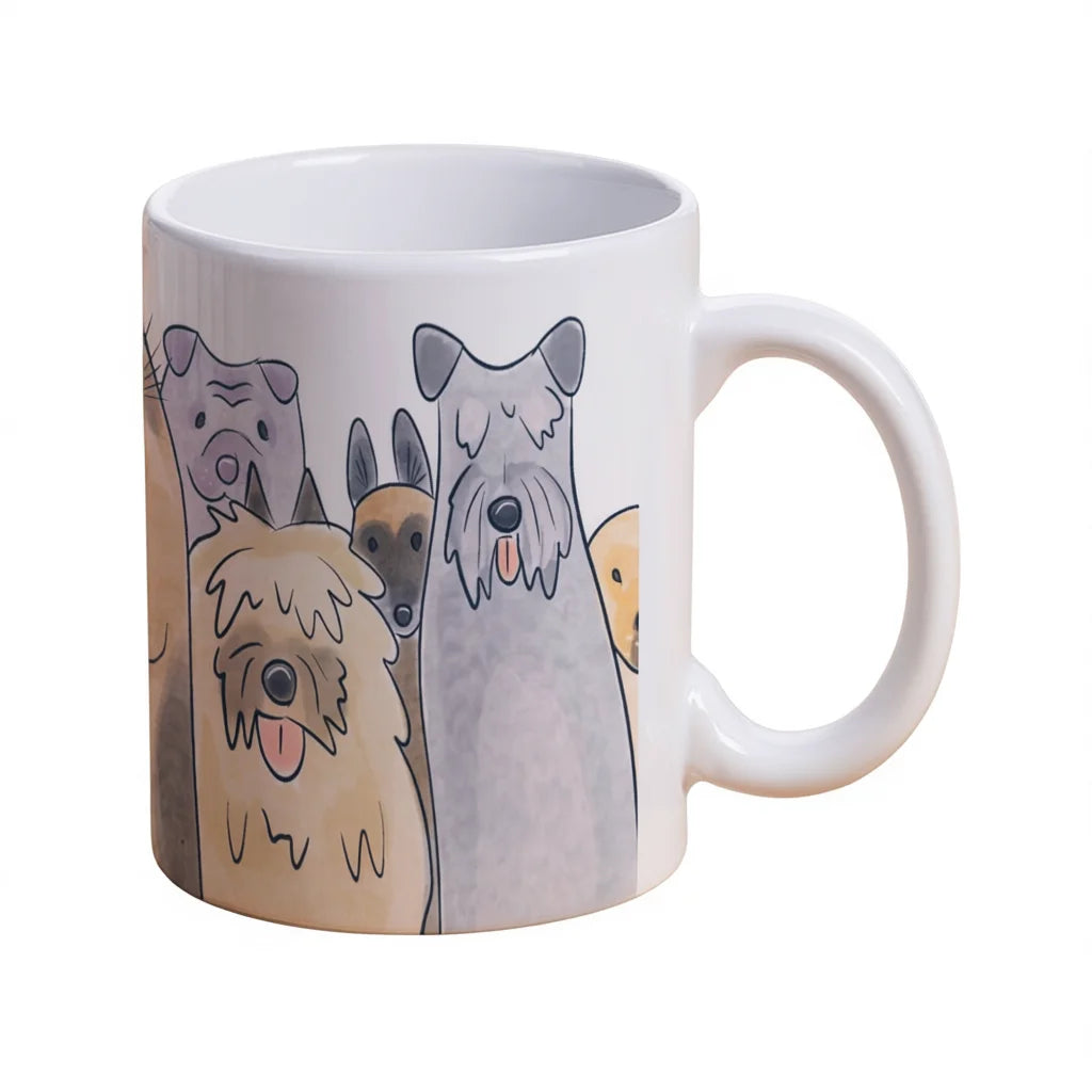 Cartoon Dog Ceramic Coffee Mug