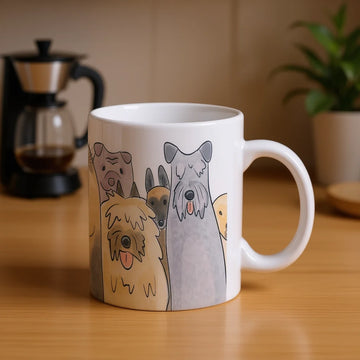 Cartoon Dog Ceramic Coffee Mug